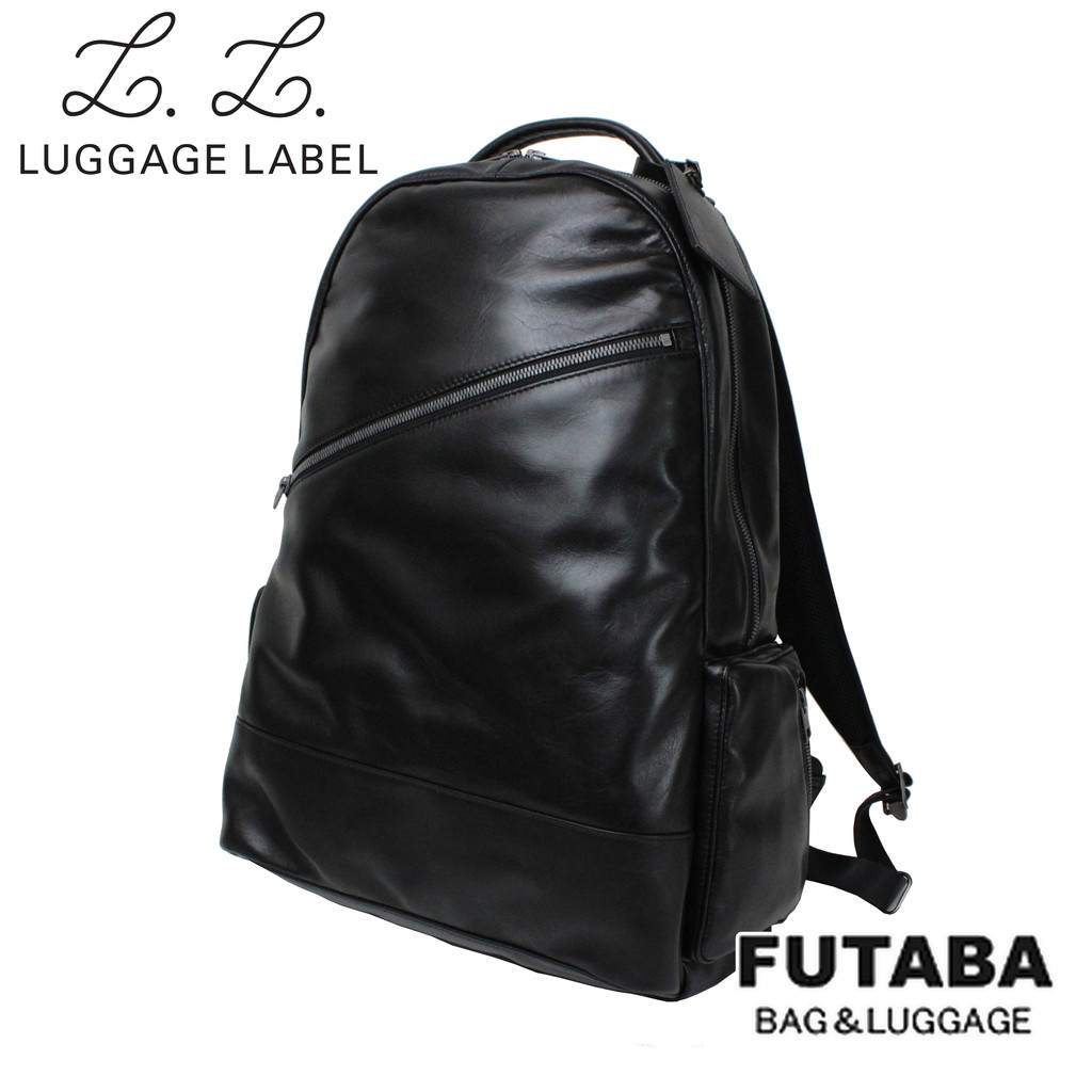 ラゲッジレーベル エレメント デイパック 021-01258 10 ブラック LUGGAGE LABEL 吉田カバン リュックサック 撥水加工 ELEMENT レザー 日
