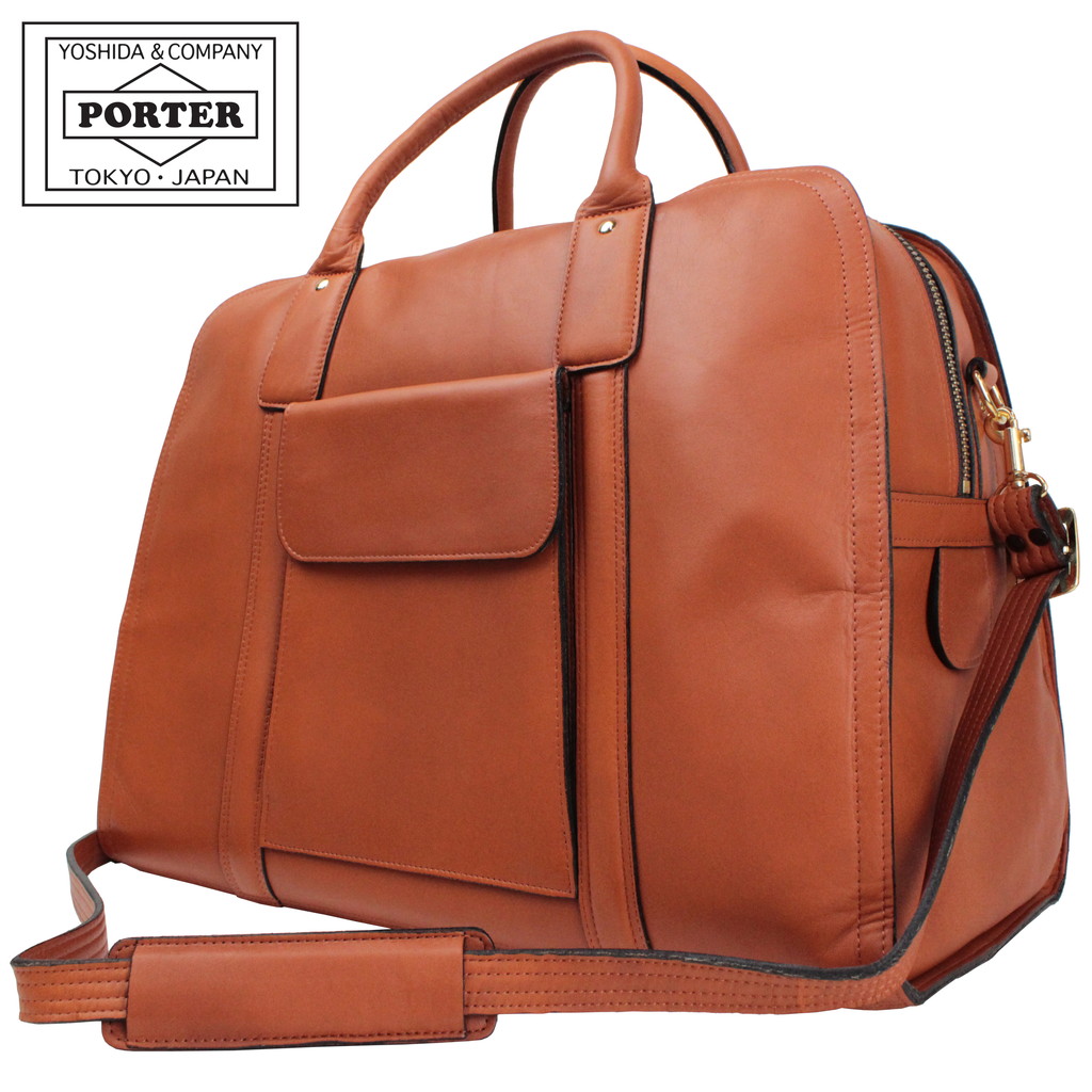 ポーター バロン 2WAYボストンバッグ 206-04228 10 ブラック PORTER 吉田カバン ボストンバッグ BARON レザー 旅行 日本製 29L 1〜2泊 B4