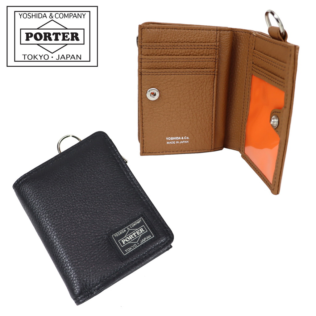 ポーター カーム ウォレット 041-03121 CALM WALLET 10 ブラック PORTER 吉田カバン 二つつ財布 レザー ギフト プレゼント 日本製 シンプル ブランド