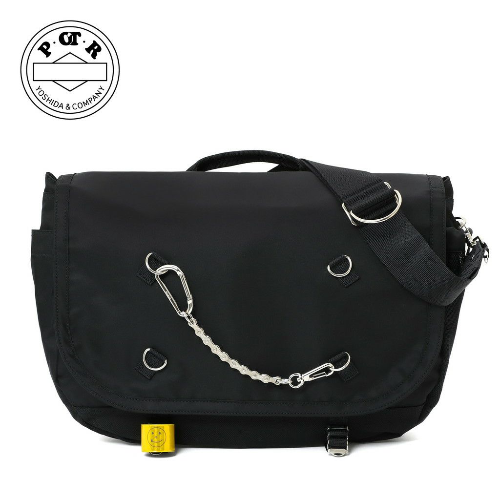 ピー・オー・ティー・アール ライド ブラック メッセンジャーバッグ